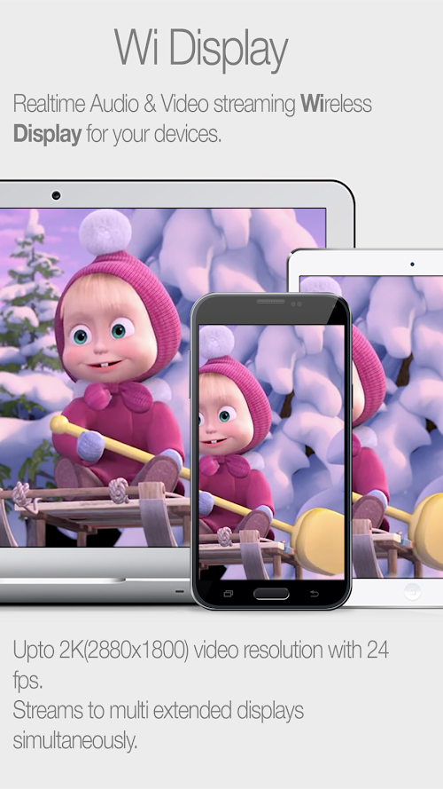 Android application Wi Display screenshort