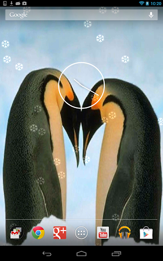 Penguins live wallpaper