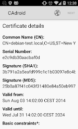 CAdroid – Import Certificates poster 2