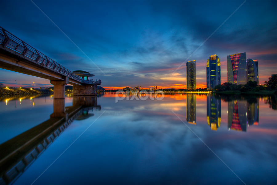 blue sky in Putrajaya lake by Rithauddin Zpiritz - Landscapes Sunsets & Sunrises