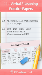 11+ Verbal Reasoning Papers poster 1