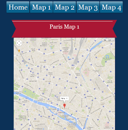 Paris Clock maps for tourists