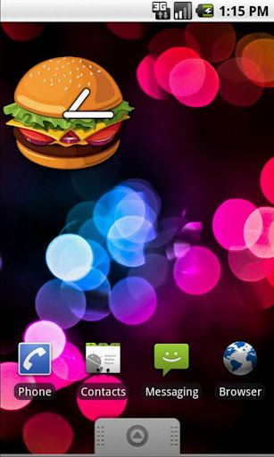 Burger Clock Widget