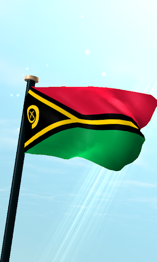 Vanuatu Flag 3D Free Wallpaper
