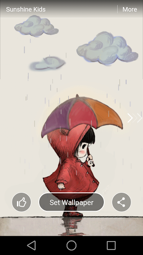 Umbrella Girl Live Wallpaper