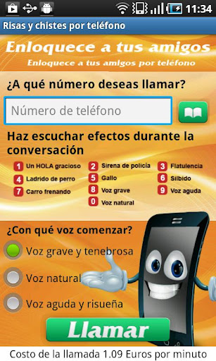 Risas y chistes por teléfono