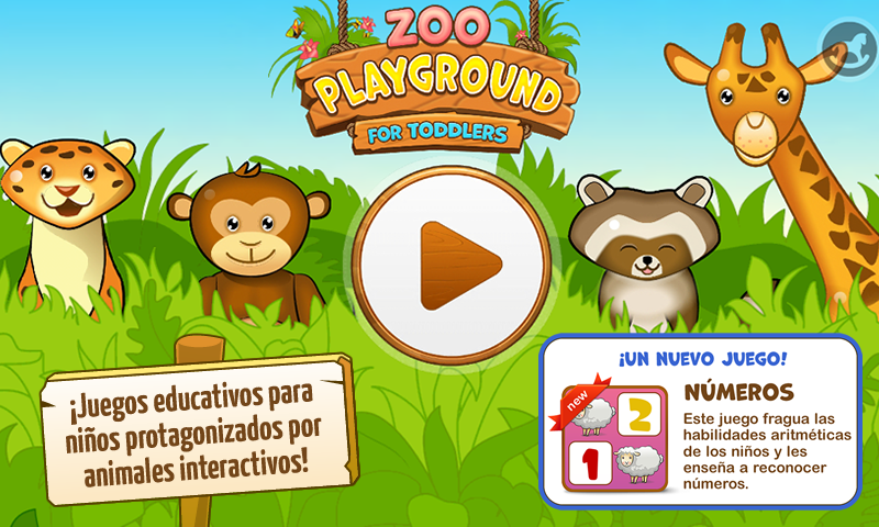 Android application Zoo Playground: Games for kids screenshort