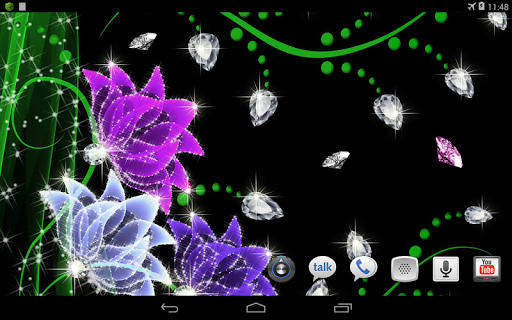 【免費個人化App】Diamonds Flowers LWP-APP點子