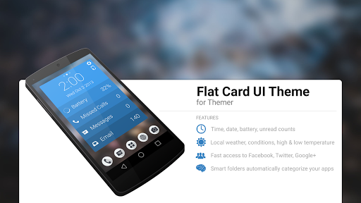 Flat Card UI Theme