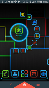 Glowing Next Launcher 3D Theme - screenshot thumbnail