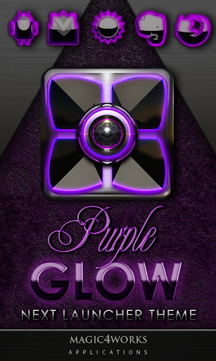 Next Launcher Theme Purple G