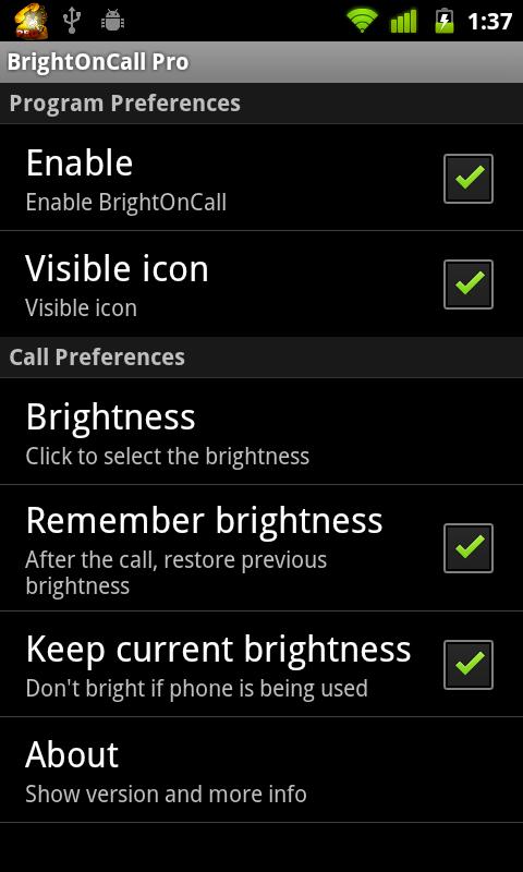 BrightOnCall Pro Screen 3