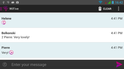 WiFive - Wi-Fi chat