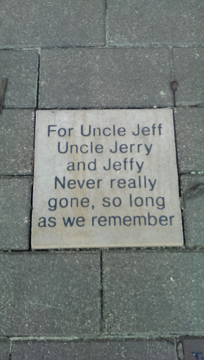 Uncle Jeff & Uncle Jerry Memorial Bench