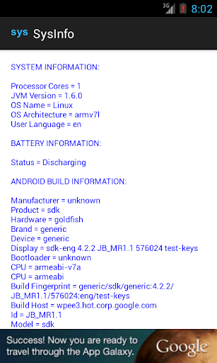 Advanced System Info sysinfo