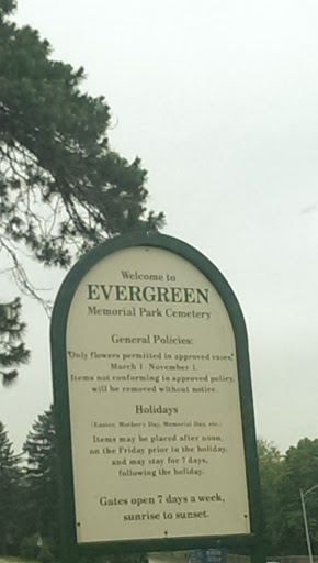Welcome to Evergreen Memorial Park Cemetery