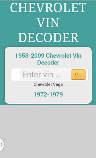 Chevrolet Vin Decoder
