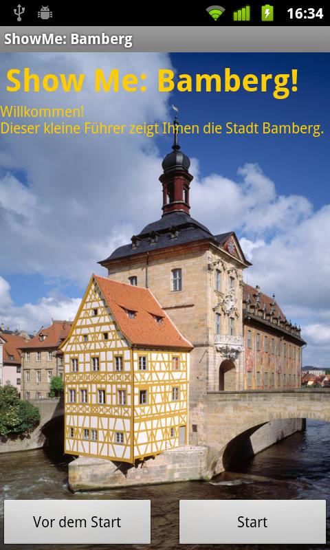 Android application ShowMe: Bamberg screenshort