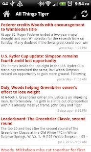Golf News Net Screenshots 2
