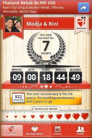 Android application Marriage anniversary Alert PRO screenshort
