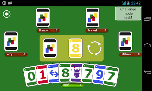 Android application ONE - Card game screenshort