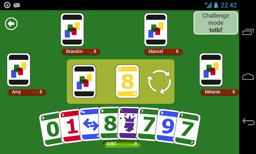 ONE - Card game Screen 1