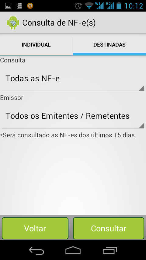NFe Droid Screen 3