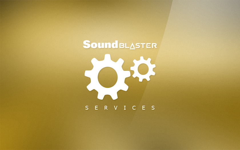 Sound Blaster Services Screen 2