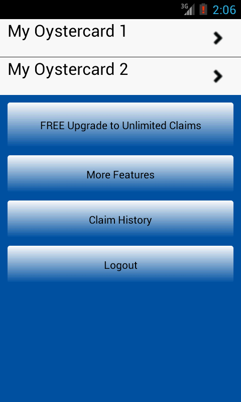 Oyster Balance &amp; Refund Screen 2