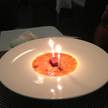 Crème brulée pour un anniversaire