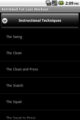 Android application Kettlebell Fat Loss Workout screenshort