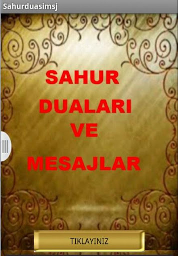 SAHUR DUASI MESAJLARI