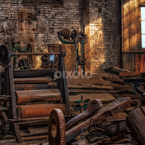 Casting Metal  by Ruth Dennison - Artistic Objects Industrial Objects