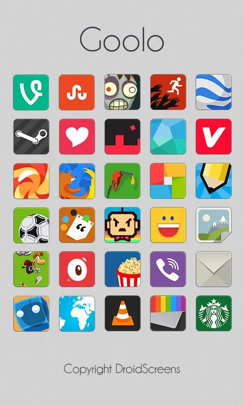 Goolo icons GO/Apex/Nova/ADW - screenshot