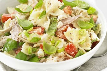 Honey-mustard chicken pasta