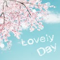 폰꾸미기 Lovely 벚꽃과 하늘 logo