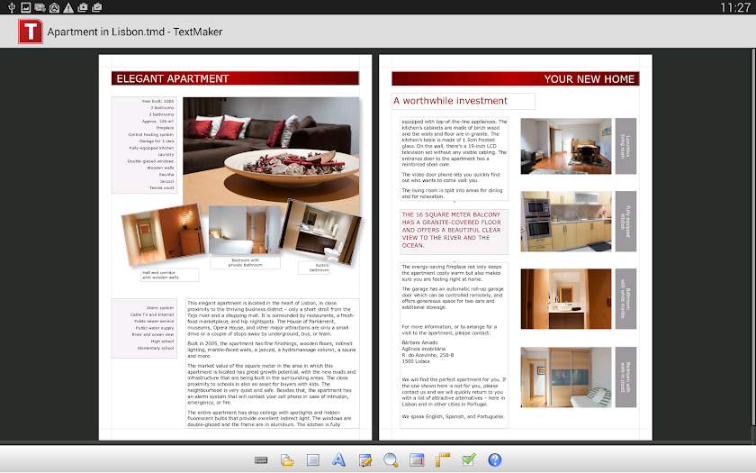 Office: TextMaker Mobile Screen 3