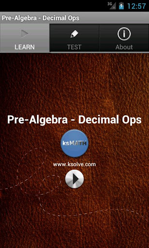 Pre-Algebra - Decimal Ops