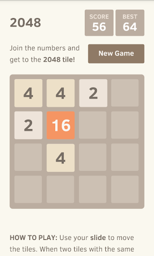 2048 puzzle game