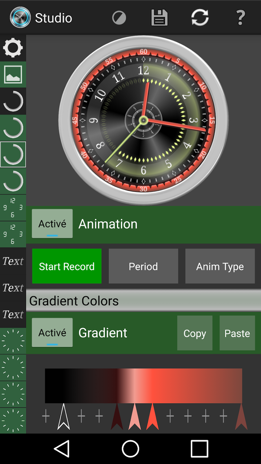 Moving Watch Face Studio Screen 2