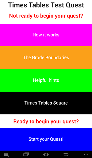 【免費教育App】Times Tables Test Quest-APP點子