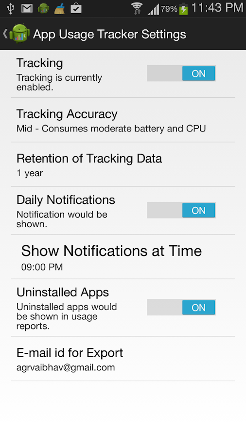    App Usage Tracker- screenshot  