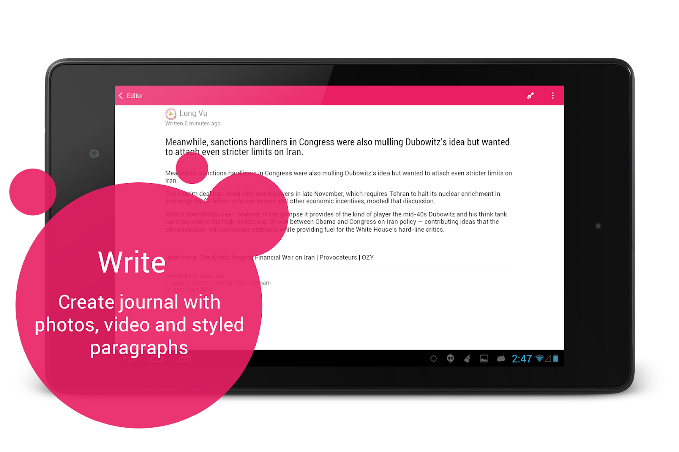    Better Diary (Journal, notes)- screenshot  