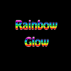 GO SMS Rainbow Glow Theme