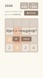 2048 puzzle game Word poster 2