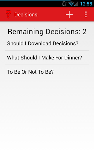 Decisions