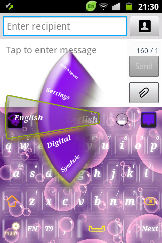 紫色泡泡鍵盤