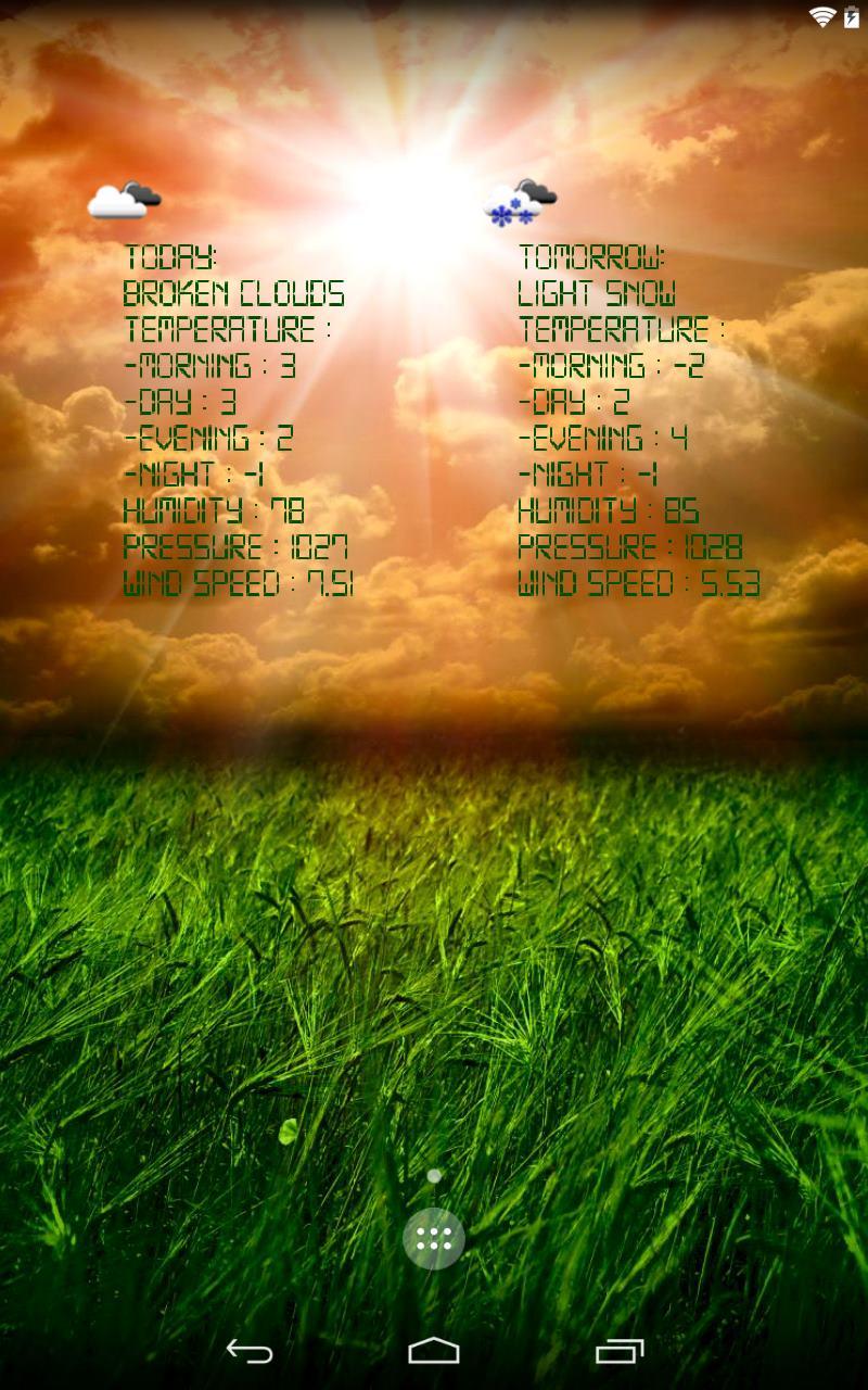 Real weather wallpaper Screen 3