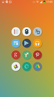 Naxos Flat Round Icon Pack - screenshot thumbnail