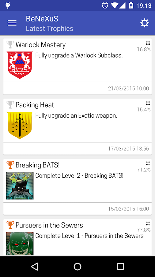   PS Trophies: captura de tela 